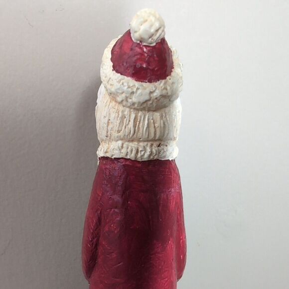 Hand Carved Wooden Primitive Santa Father Christmas Folk Art 6.5" Tall - Picture 6 of 10